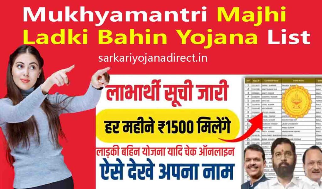 Mukhyamantri Majhi Ladki Bahin Yojana List 